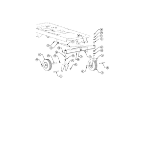 Front Axle Diagram and Parts List for RZTSERIES  Cub Cadet Lawn Tractor